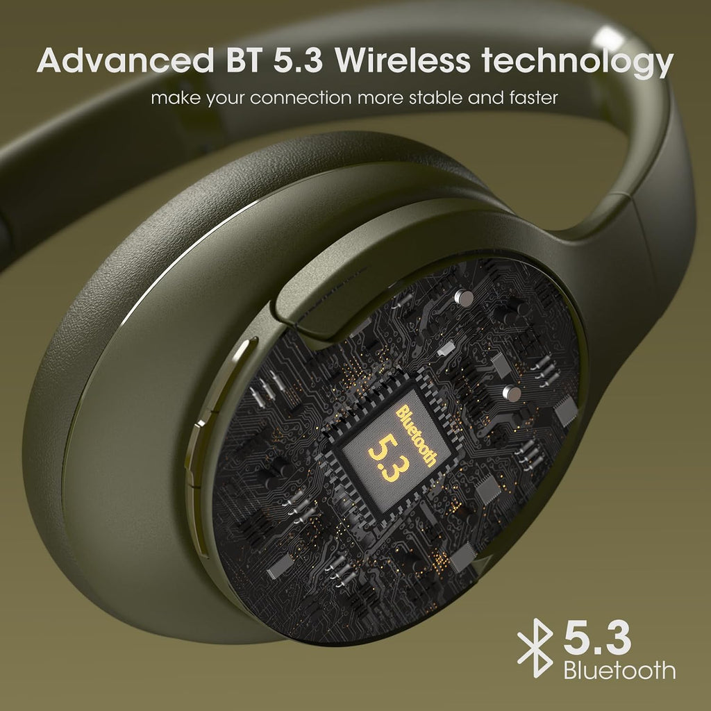 DOQAUS Bluetooth Headphones Over Ear, Headphones Wireless with 90H Playtime