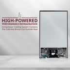 SCHMÉCKÉ 12 Bottle Compressor Wine Cooler Refrigerator w/Lock - Large Freestanding Wine Cellar For Red, White, Champagne or Sparkling Wine - 41f-64f Digital Temperature Control Fridge Stainless Steel