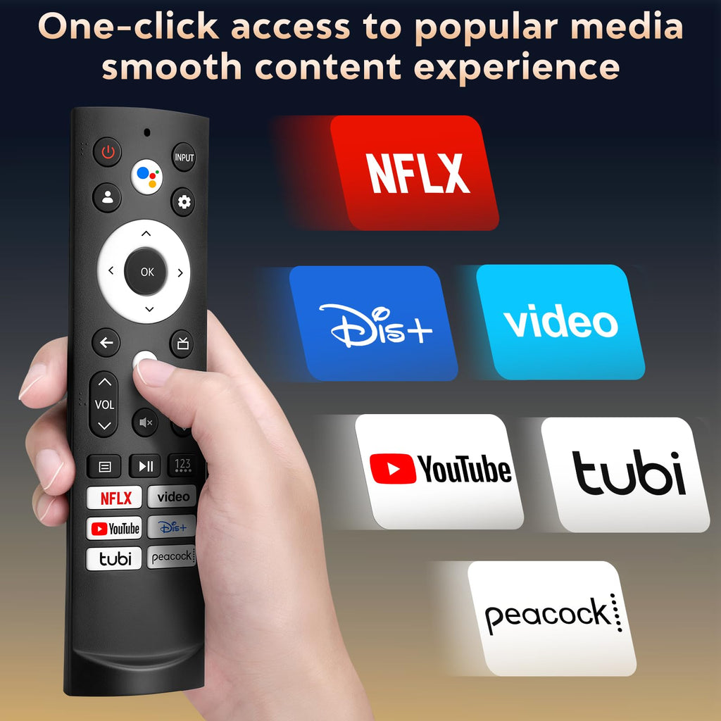 【2-Pack】 for Roku TV Remote,Replacement for TCL,ONN, Hisense Roku TVs