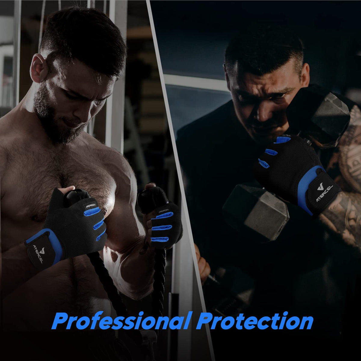 ATERCEL Weight Lifting Gloves, Gym Gloves Men Women