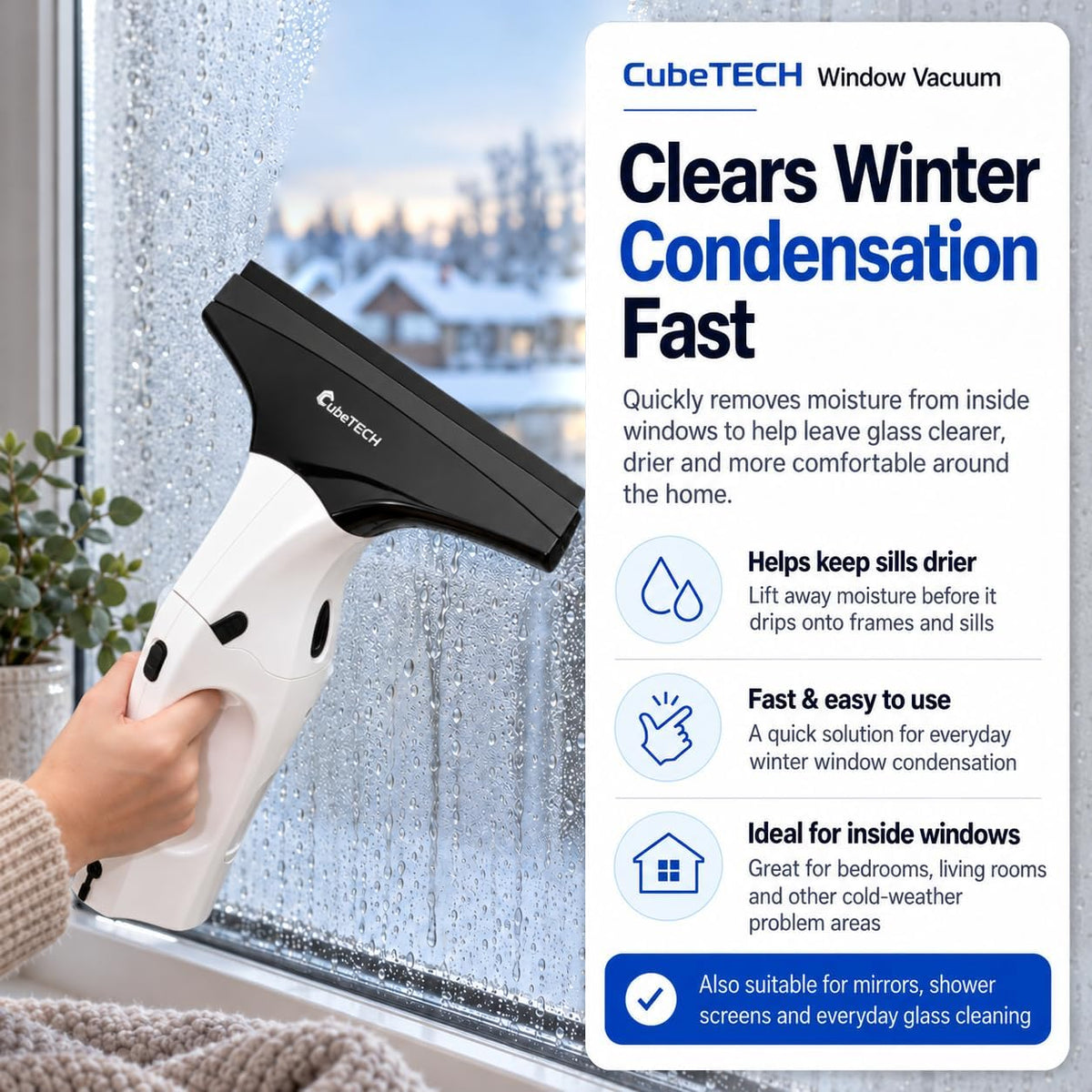CubeTECH Window Vacuum Cleaner CTWV2