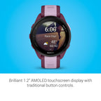 Garmin Forerunner® 165, Running Smartwatch, 43mm, Black