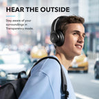 Soundcore by Anker Q20i Headphones with Protective Case, Blue, Bundle