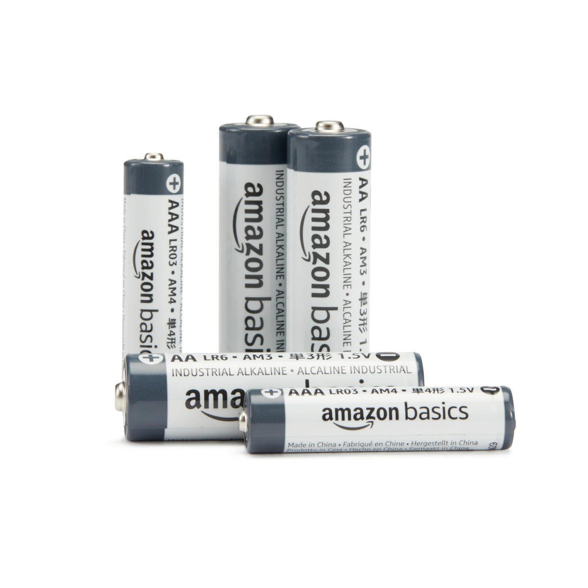 Amazon Basics 200-Pack AAA Alkaline Industrial Batteries, 1.5 Volt, 5-Year Shelf Life