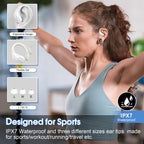 Aptkdoe Wireless Earbuds 75H Bluetooth 5.4 Sport Headphones with Earhooks
