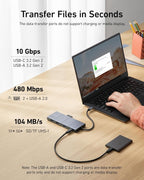 Anker Laptop Docking Station Dual Monitor, 8-in-1 USB C Hub, 4K Dual Monitor with 2 HDMI, 1 Gbps Ethernet Hub, 85W Power Delivery, SD Card Reader for MacBook Pro, XPS and More (Charger not Included)