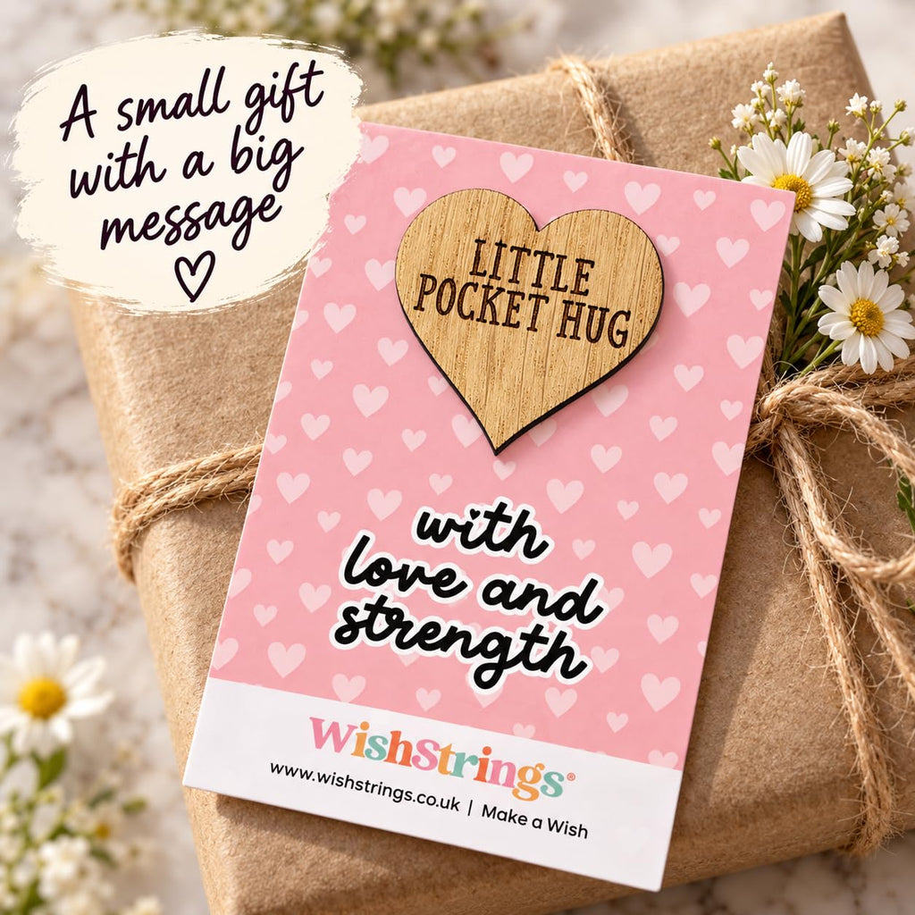 WishStrings Pocket Hug, Little Hug Gifts, Thinking of You Card