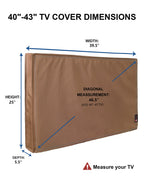 iBirdie Outdoor TV Cover 52 to 55 inch Weatherproof and Waterproof