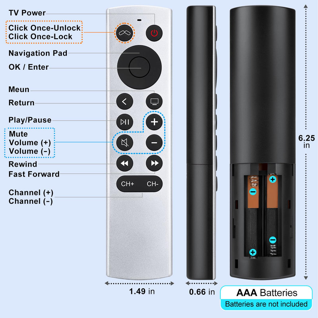 Replacement for Apple-TV-4K-Remote, Remote Control for Apple TV 4K/HD