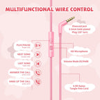 Botesty Sound Kids Headphones Wired for School, 3.5 Plug Safe Volume Purple
