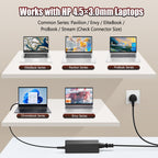 65W USB C Laptop Charger Compatible with HP Spectre Elitebook Chromebook