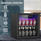 DOGHLY 0.95 Cu.Ft Mini Fridge Mirror Door for Beverages & Skincare, 24 Cans