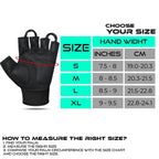 BEAST RAGE Gym Gloves Weight lifting Gloves Training Anti Slip Padded Palm Half Finger Powerlifting Workout Exercise Gloves for Men and Women
