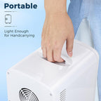 Antarctic Star Compact Refrigerator, Portable Mini Fridge, Skin Care 4L Capacity/6 Cans, for Bedroom, Car, Office & Dorm, Small Cooler for Cosmetics, Beverage and Food, White