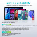USB C Samsung Charger Cable Fast Charge Lead 6FT 2Pack Type C Phone Charger