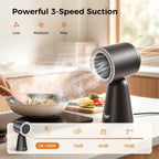 Portable Range Hood with LED Light, 3-Speed Exhaust kitchen Fan