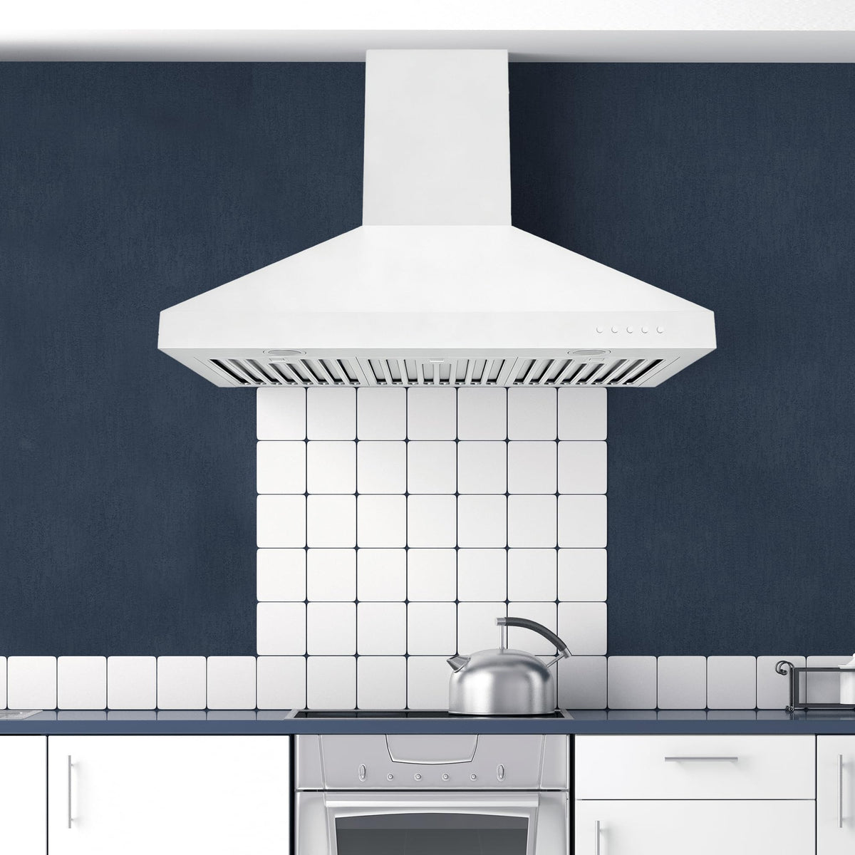 Hauslane Wall Mount Range Hood 30 Inch Convertible 350-750 CFM Low Noise