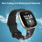 AK Straps for Fitbit Sense 2/Fitbit Sense/Fitbit Versa 4/Fitbit Versa 3 Straps for Women Men,Silicone Sport Classic Soft Replacement Straps Compatible with Fitbit Versa 3/Versa 4/Sense/Sense 2