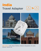 TESSAN UK to US Plug Adaptor 2 Pack, Type B USA Travel Adapter with USB C