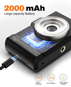 Digital Camera 4K 64MP Portable Vlogging Camera with 32GB SD Card