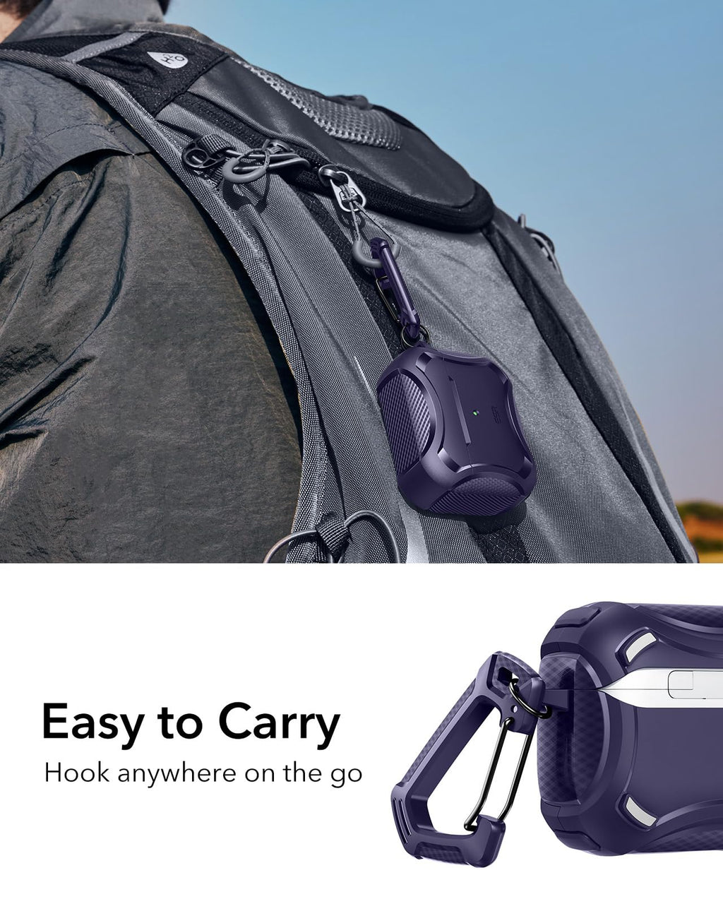 ESR for AirPods Pro 2 Case, Compatible with MagSafe, Navy Blue