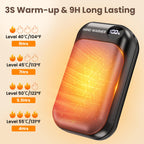 Hand Warmers, 2 Pack Magnetic Electric Handwarmer, 6000mAh USB Hand Warmers Rechargeable, 4 Heat Settings, LED Digital Display, Suitable for Outdoor Indoor - Hunt, Camp, Golf or Gift Giving