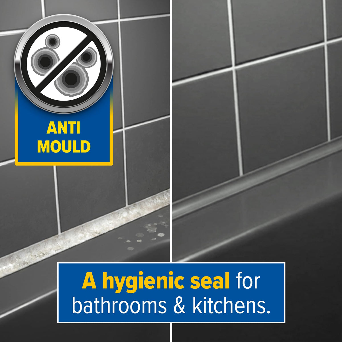 Dryzone Silicone Sealant White Anti Mould (310ml) - Premium Sanitary-Grade