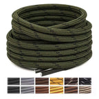 Stepace 2 Pairs Round Heavy Duty Boot Laces for Hiking and Work Boots