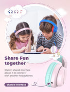 iClever HS19 Kids Headphones with Cord, Toddler Headphones for Boys Girls