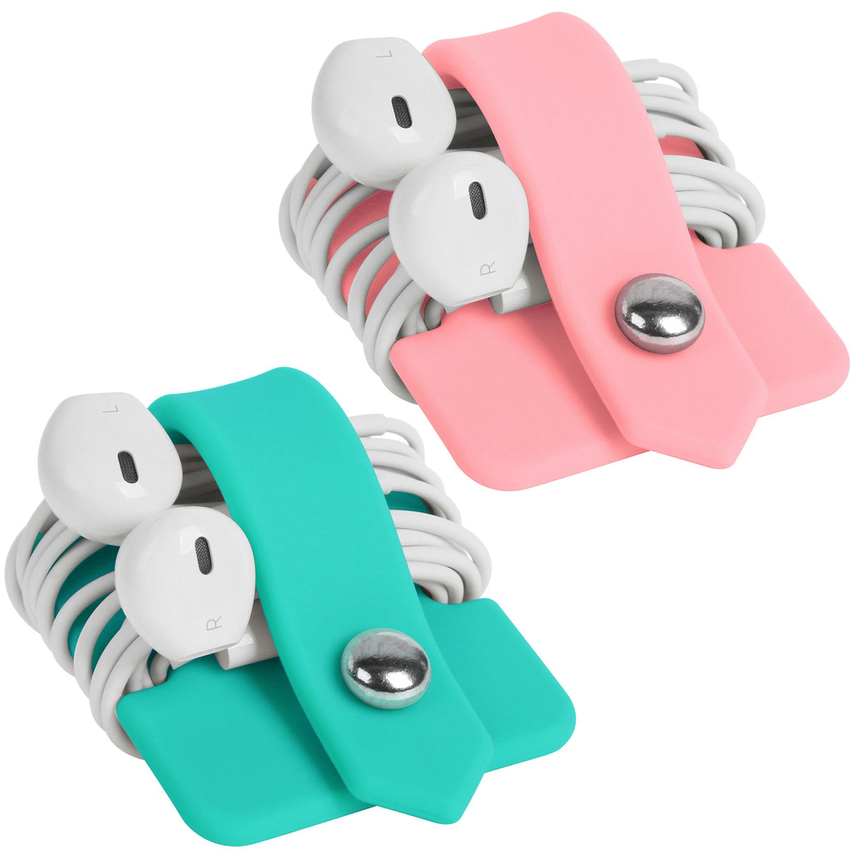 Portable Electronic Device Cover Cord Organizer for Earphones, Yellow