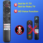 Only for TCL Google TV Remote Control Replacement, Responsive, No Setup