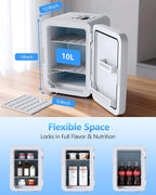 Antarctic Star 10L Compact Mini Fridge, 2.6 Gal Portable Small Refrigerator