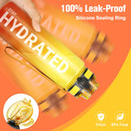Sahara Sailor Water Bottle 1L, Leakproof Tritan Bottle with Time Marker