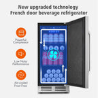 Mini Beverage Refrigerator Cooler -Small Beverage Fridge 1.4cu.ft