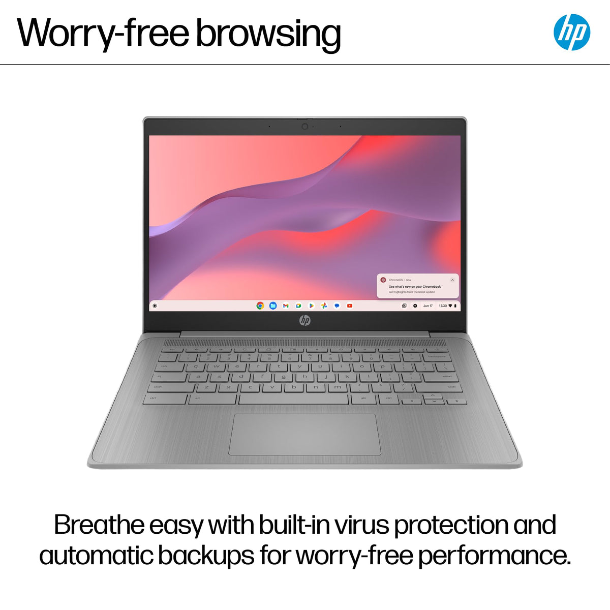 HP Chromebook 14" | Intel N100 Processor | 4GB RAM | 128GB UFS