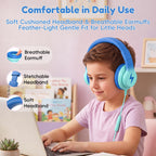 Candy Bila Wired Kids Headphones for School, Over-Ear for Boys Girls