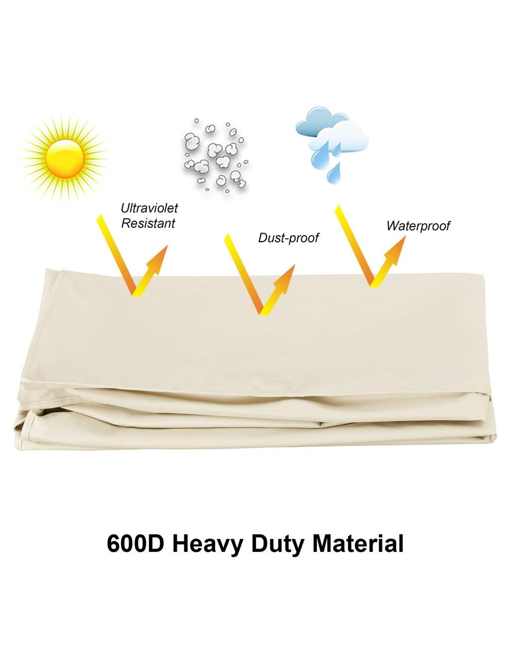 iBirdie Outdoor TV Cover 52 to 55 inch Weatherproof and Waterproof
