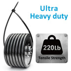 Zip Ties 8 inch (1000 Pack), 40lbs Tensile Strength, Black Cable Ties, Wire Ties for indoor and outdoor use, by Skalon