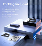 avedio links 4K@60Hz HDMI Splitter 1 in 2 out, Mirror Same Screen Only