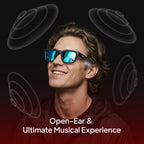 OhO Open Ear Smart Glasses, UV400 Z87.1 Lightweight Audio Bluetooth Glasses