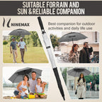 NINEMAX Large Golf Umbrella Windproof Strong 54/62/68 Inch,Extra Big Golf Umbrellas Automatic Open Double Canopy for Gents Women