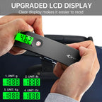 MYCARBON Luggage Scale Portable Digital Weight Scale for Travel Suitcase with Tare Function 110 Lb/ 50Kg Capacity (Silver)