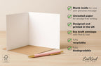 Thinking of You Card – Paper Hearts Design | Encouragement and Support Card for Friend, Family or Colleague | Comfort for Grief, Tough Times or Just Because | Blank Inside | Eco Packaging