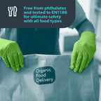 UNIGLOVES Black Pearl Nitrile Examination Gloves - Multipurpose, Powder Free and Latex Free Disposable Gloves - Box of 100 Gloves, Black, Large (GP0034)
