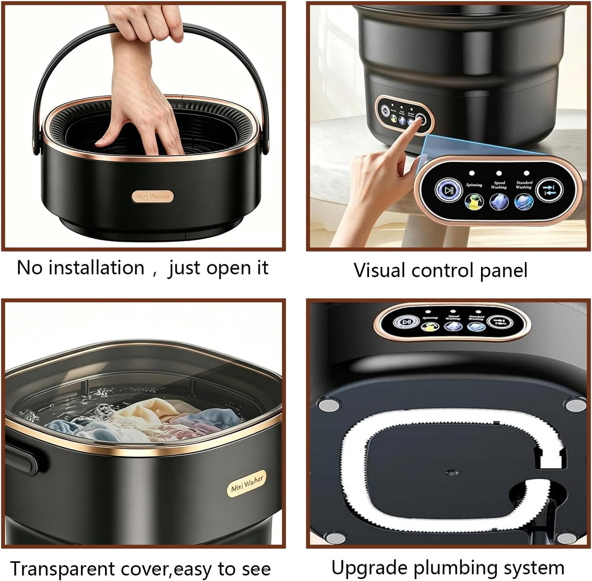 20L Mini Portable Washing Machine,Portable Washer Mini Lavadora Portatil