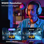 SANSUI 24 Inch Gaming Monitor 200Hz 1Ms FreeSync HDR 110% sRGB FHD 1080P Computer Monitor HDMI DP Ports Eye Care Frameless VESA Mount Cable Management(ES-G24F4L HDMI Cable Included)