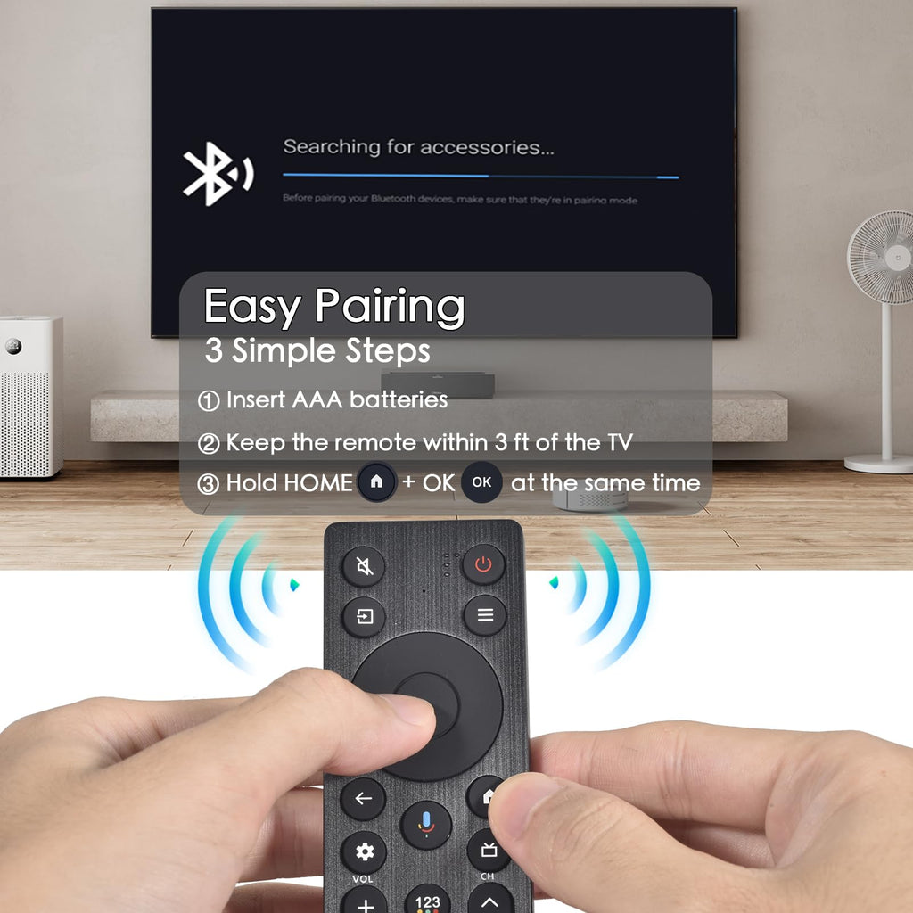 Replacement for Hisense Smart Google TV Voice Remote Control