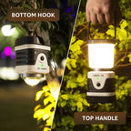 LE Camping Light Rechargeable, 1000lm Camping Lantern, Warm & Cool Light