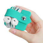 Portable Electronic Device Cover Cord Organizer for Earphones, Yellow