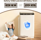 Auertech Portable Washer and Dryer Combo Set, 2.8 CU. FT. Portable Clothes Dryers with Boot Dryer, 28 lbs Fully Automatic Washing Machine, Compact Washer and Dryer for Apartment, RV, Dorm